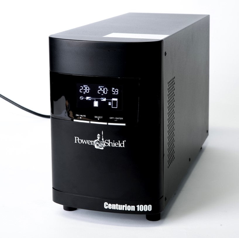 PowerShield Centurion Tower UPS 1000VA/1000W - 110V - Nema, reliable power backup for sensitive equipment, 2-year warranty PowerShield Centurion Tower UPS 1000VA/1000W - 110V - Nema, reliable power backup for sensitive equipment, 2-year warranty